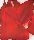 Georgia O'Keeffe Red Cannas painting